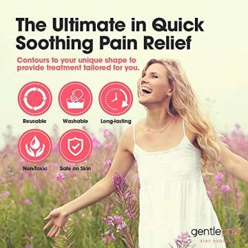 Gentlepak Reusable Perineal Ice & Heat Paks with Washable Sleeves for Postpartum, Pregnancy & Hemorrhoid Pain Relief, Multi Use Kids, Muscle, Vaginal Discomfort (3-Pack)