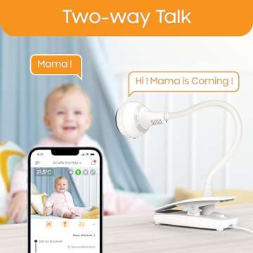 CHILLAX Giraffe Pro Max Baby Monitor – Video Baby Monitor with Full HD 1080p Camera and 5” 720P ...