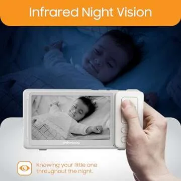 CHILLAX Giraffe Pro Max Baby Monitor – Video Baby Monitor with Full HD 1080p Camera and 5” 720P Video Parent Unit, Privacy Protection Switch, Auto Dimming LED, Gooseneck, 2-Way Audio, Night Vision