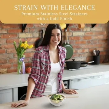 Premium Stainless Steel Strainer Set for Kitchen Use
