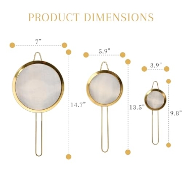 Premium Stainless Steel Strainer Set for Kitchen Use