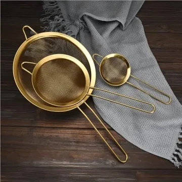 Premium Stainless Steel Strainer Set for Kitchen Use