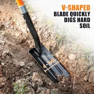 VNIMTI Trench Shovel for Efficient Gardening and Landscaping