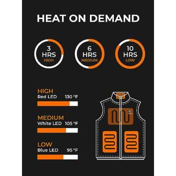 ORORO Women's Heated Recycled Fleece Vest - Stylish Warmth and Comfort for All Occasions