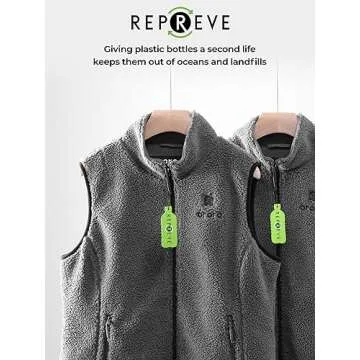 Heated Recycled Fleece Vest for Women's Warmth & Comfort