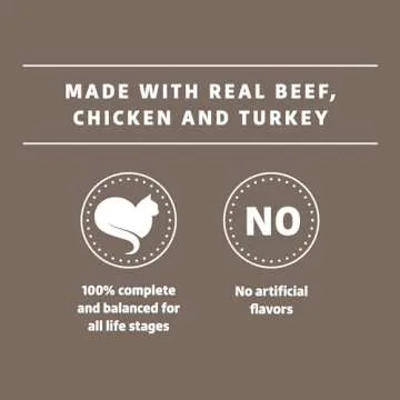 Amazon Brand - Wonder Bound Gourmet Wet Cat Food in Gravy Variety Pack (Turkey, Chicken, Beef), Poultry, Made in USA, 3 Ounce (Pack of 24)