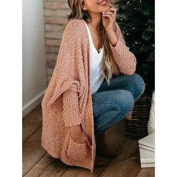 Trendy Oversized Chunky Knit Cardigan for Women