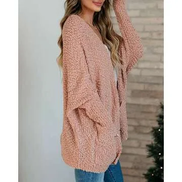 Trendy Oversized Chunky Knit Cardigan for Women