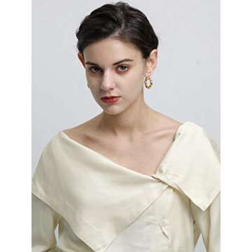 LILIE&WHITE 14K Gold Twisted Hoop Earrings - Exquisite, Stylish, and Chic