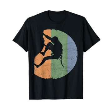 Vintage Rock Climber T-Shirt - Comfortable & Durable for Outdoor Adventures
