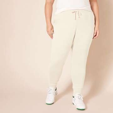 Amazon Essentials Women's Fleece Jogger Sweatpant - Oatmeal Heather