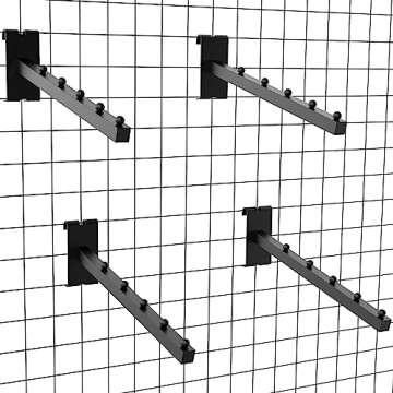 4 Pack Gridwall Waterfall Faceout with 5 Balls 12 Inch Gridwall Clothes Hanger Gridwall Waterfall Fa...