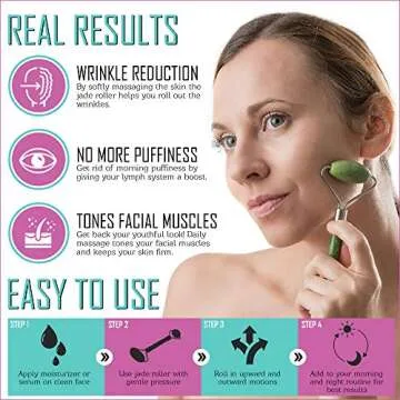 Jade Roller Face Massager for Radiant, Ageless Skin