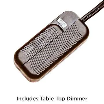 360 Lighting Bentley Farmhouse Rustic Western Table Lamp with Table Top Dimmer 29" Tall Brown Leaf Hammered Pot Metal White Shade for Living Room Bedroom House Bedside Nightstand Home Office