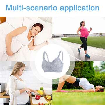 Aerfine Womens Seamless Sleep Nursing Bra 3-Pack - Comfort & Style