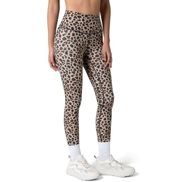 Colorfulkoala Women's High Waisted Pattern Leggings Full-Length Yoga Pants (M, Leopard)