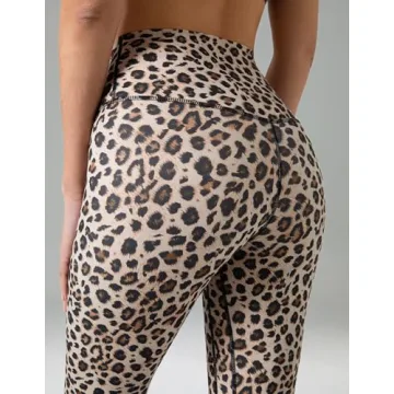 Colorfulkoala High Waisted Leggings for Women in Leopard Pattern