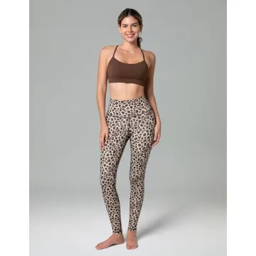 Colorfulkoala High Waisted Leggings for Women in Leopard Pattern