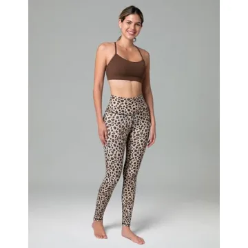 Colorfulkoala High Waisted Leggings for Women in Leopard Pattern