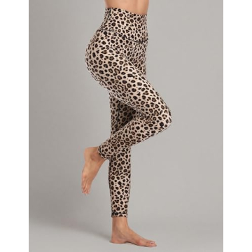 Colorfulkoala High Waisted Leggings for Women in Leopard Pattern