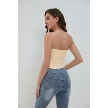 MISSACTIVER Women’s Y2K Twist Front Tube Top for Summer