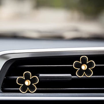 Daisy Flower Car Air Freshener Vent Clip Set