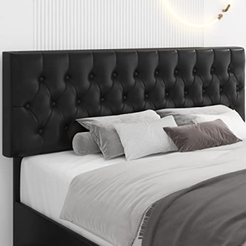 Keyluv Upholstered Bed Frame with Storage Drawers