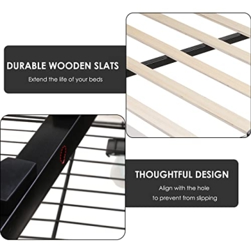 Keyluv Upholstered Bed Frame with Storage Drawers