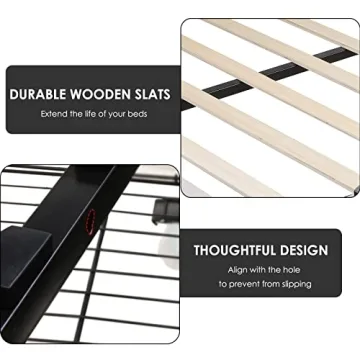 Keyluv Upholstered Bed Frame with Storage Drawers