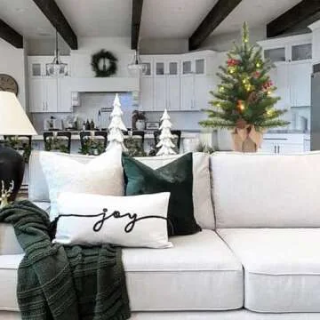 Buy 24 Inch Pre-lit Mini Christmas Tree by DEWBIN Online