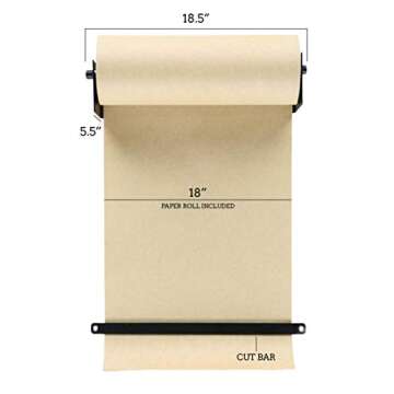 Rettel Roller Kraft Paper Roll Display - Versatile Wall Decor for Your Home