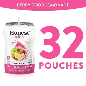 Honest Kids Berry Berry Good Lemonade Juice Drink — Refreshing & All-Natural