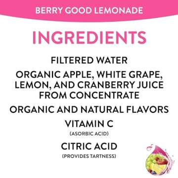 Honest Kids Berry Berry Good Lemonade Juice Drink 8 Pack