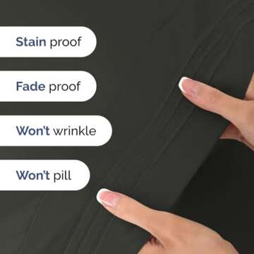 King Size 4 Piece Sheet Set - Comfy Breathable & Cooling Bed Sheets Set - Hotel Luxury Bedding for Women, Men, Kids & Teens - Deep Pockets, Easy-Fit, Super Soft & Wrinkle Free - Oeko-Tex - Charcoal