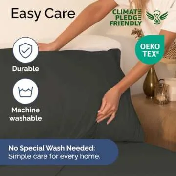 King Size 4 Piece Sheet Set - Comfy Breathable & Cooling Bed Sheets Set - Hotel Luxury Bedding for Women, Men, Kids & Teens - Deep Pockets, Easy-Fit, Super Soft & Wrinkle Free - Oeko-Tex - Charcoal