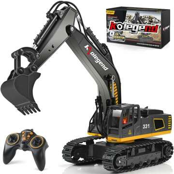 Kolegend Remote Control Excavator Toy for Kids