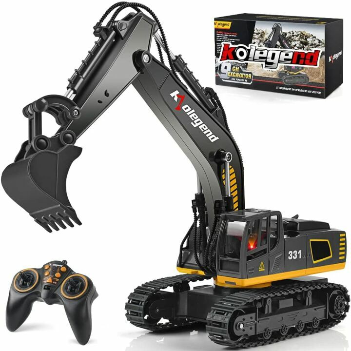 Kolegend Remote Control Excavator Toy for Kids