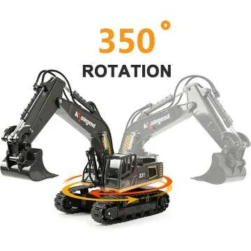 Kolegend Remote Control Excavator Toy for Kids