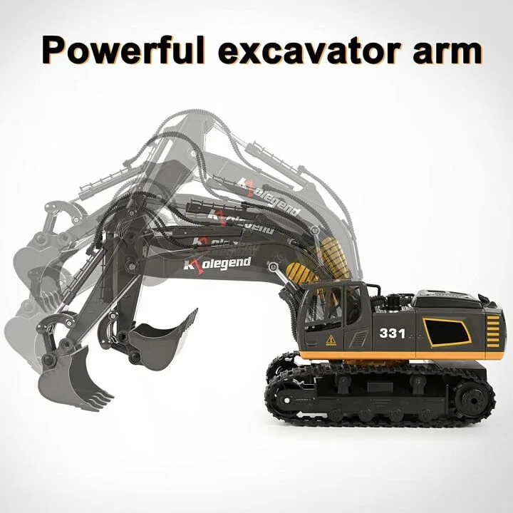 Kolegend Remote Control Excavator Toy for Kids