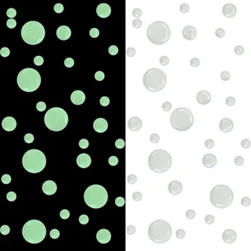 DAGOU 3D Domed Glow in The Dark Stars - 606 Count Disks
