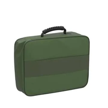 DocSafe File Organizer Bag with Lock,Fireproof Document Organizer Case with Water-Resistant Zipper,3-Layer Portable Travel Home Storage Safe Bag for Laptop,Files,Certificates,Gifts for Him,Green