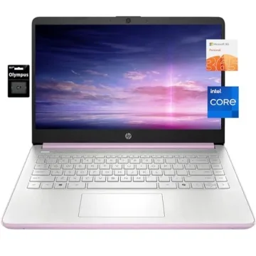 HP 14" HD Student Business Laptop, Intel Quad-Core N150, 8GB RAM, 128GB UFS, 1 Year Office 365, Slim...