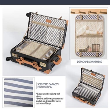 COTRUNKAGE Vintage Luggage Set for Stylish Travel