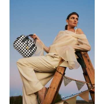 GASSDA Woven Bag for Women - Multi-functional Cute Leather Tote & Crossbody Bag