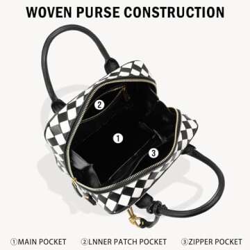 GASSDA Woven Bag for Women, Stylish Handmade Tote Bag