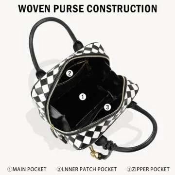 GASSDA Woven Bag for Women, Stylish Handmade Tote Bag