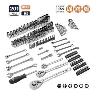 Buy 201-Piece Mechanic's Tool Socket Set - Amazon Basics