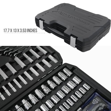 Buy 201-Piece Mechanic's Tool Socket Set - Amazon Basics