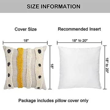 VANNCIO Boho Tufted Pillow Cover | Cozy Modern Decor
