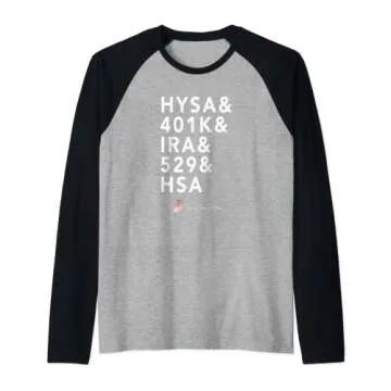 Investment Accounts Raglan Baseball Tee - Spread Financial Literacy Elegantly